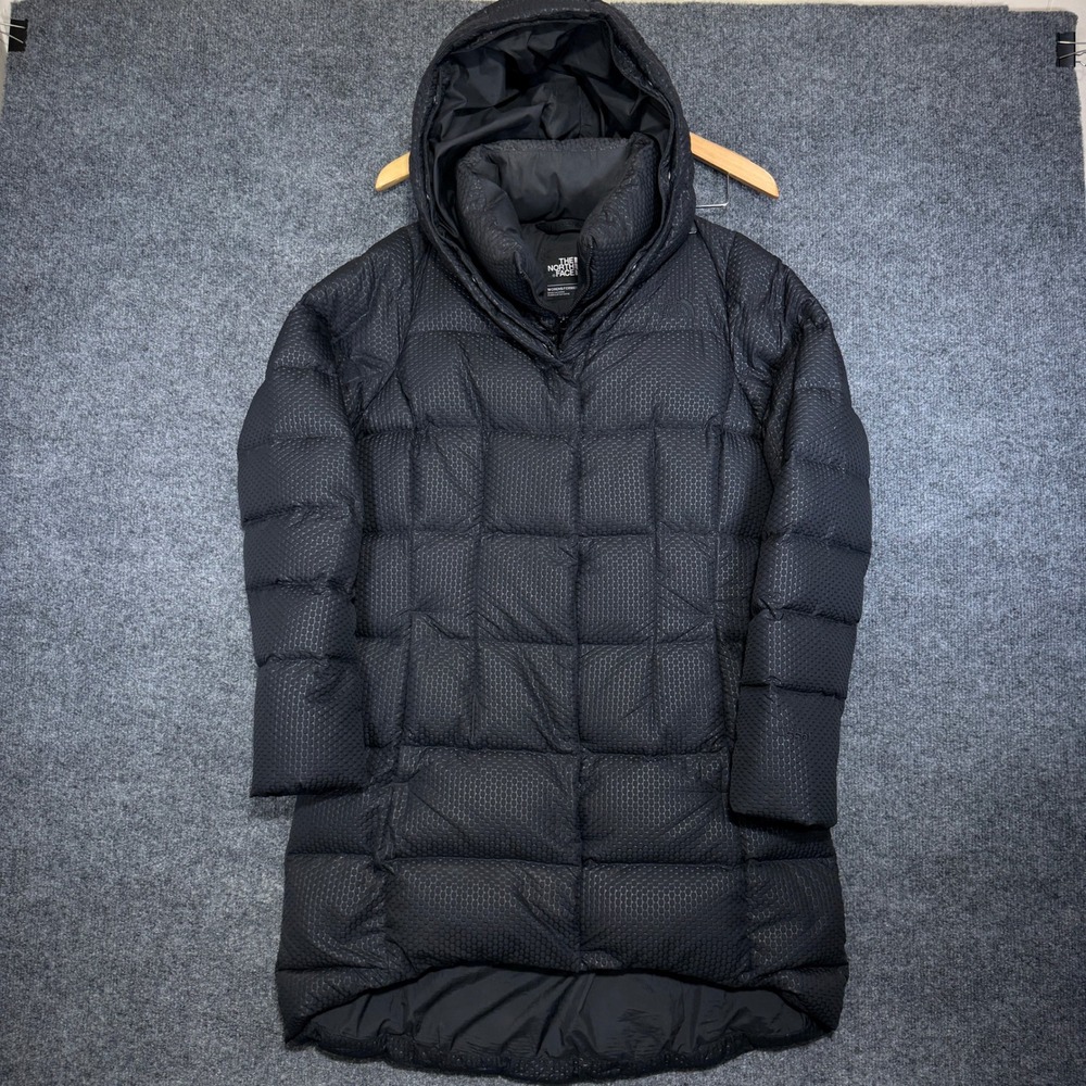 The North Face Hey Mama Parkina Puffer Jacket Womens Medium Black 550 Down Parka